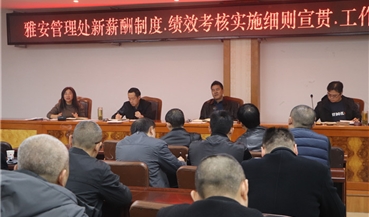 深入推进三项制度改革 成雅分公司开展薪酬体系制度宣贯工作