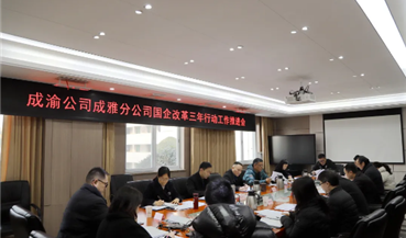 要闻 | 成雅分公司召开国企改革三年行动工作台账落实推进会